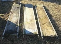 3 Aluminum & Wood 10' Walk Boards