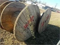 2 Wooden 60" diameter Spools #2