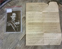 Antique Seventh army rest hotels HQ letter