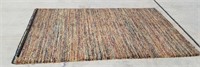 5'2"x7'6" Multi-Colored Brown Shag Area Rug