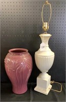 Large vase and lamp fixtures