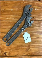 Pair of crescent wrenches