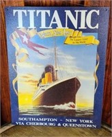 Metal Titanic White Star Line sign