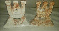 Lot of 2 Alabama clay bookends.