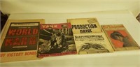 Lot of 5 world War era vintage magazines and