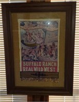 Framed Buffalo Ranch Real Wild West Print