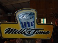 Miller Light Metal Sign
