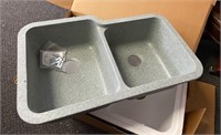 NEW Swanstone Double Bowl Undermount Kitchen Sink
