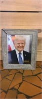 Signed Donald Trump framed pictured