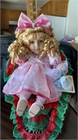 PORCELAIN DOLL WITH CERTIFICATE OF AUTHENTICITY