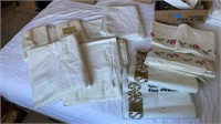 FULL SIZE SHEET SETS WITH ONE SET HAND STITCHED
