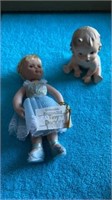 TINY DANCER COLLECTIBLE PORECLAIN DOLL AND BABY