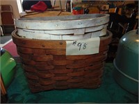 (2) Vintage Bicycle Baskets