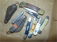 flat of pocket knives