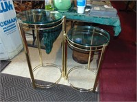(2) Round Side Tables