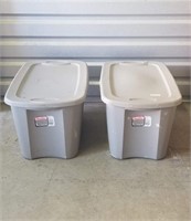 2 Storage Totes with Lids