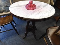 VINTAGE MARBLE TOP TABLE