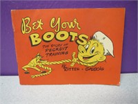 Vtg Military Bet Your Boots Recruiting Booklet