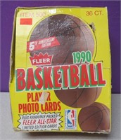 Unopened Fleer Basketball Card Packs 1990