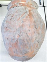 Large 17" Tall Fired Pottery Pot