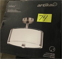 Artika Subway semi-flushmount light