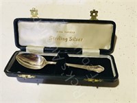 sterling tea spoon in box