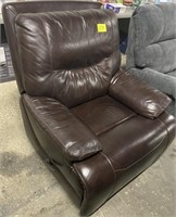 Leather manual recliner