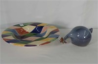 Large Decorative Bowl and Chicken
