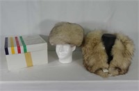 Old Mill Fur Collar and Fur Hat (no tag)