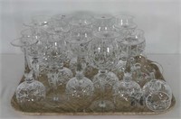 22 "Cross and Olive Wine Glasses