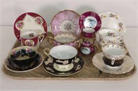 Tray of 6 Tea Cups