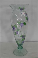 Hand Painted 17" Vase