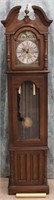 FRANZ HERMLE PIPER GRANDFATHER CLOCK W. GERMANY