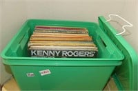 65 Records in Tote with Lid