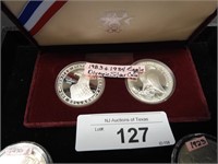 1980S SILVER OLYMPIC COMMEMORATIVE SET