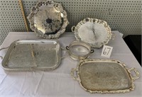 SILVER PLATED TRAYS