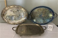 SILVERPLATED TRAYS