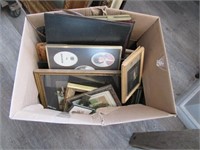BOX OF PICTURE FRAMES