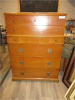 MID CENTURY HIGH CHEST OF DRAWERS
