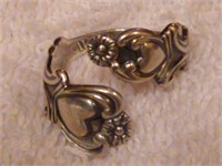Vintage Avon Sterling Silver Heart Ring