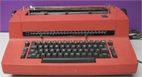 Vintage Red IBM Selectric II Typewriter