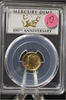 2016-W SP70 1/10oz .999 Gold Mercury Coin