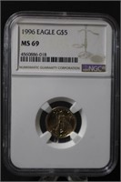 1996 1/10oz .999 Gold Eagle MS69