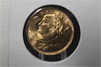1935 Switzerland Gold 20 Franc's Coin