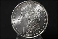 1885 Uncirculated Gem Morgan Silver Dollar