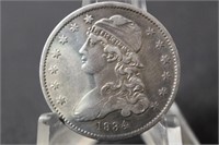 1834 Capped Bust Quarter Very Rare 286,000 Mintage