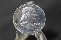 1961 Proof Franklin Silver Half Dollar