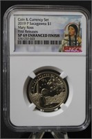 2019 SP69 Enhanced Sacagawea Dollar NGC
