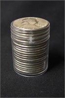 Roll of 20 Uncirculated Franklin Silver Half