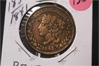 1837 Mint Drop Hard Times Token